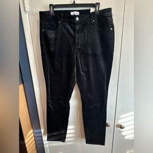 LOFT Black velvet Women's Jeans size 14